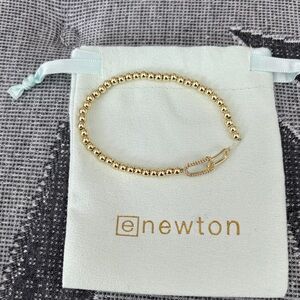Newton Gold Beaded Bracelet with Clasp